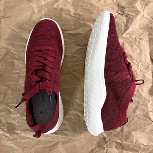 Clarks Womens Cloudstepper Nova Glint Red Active Sneakers Shoes size 8.5